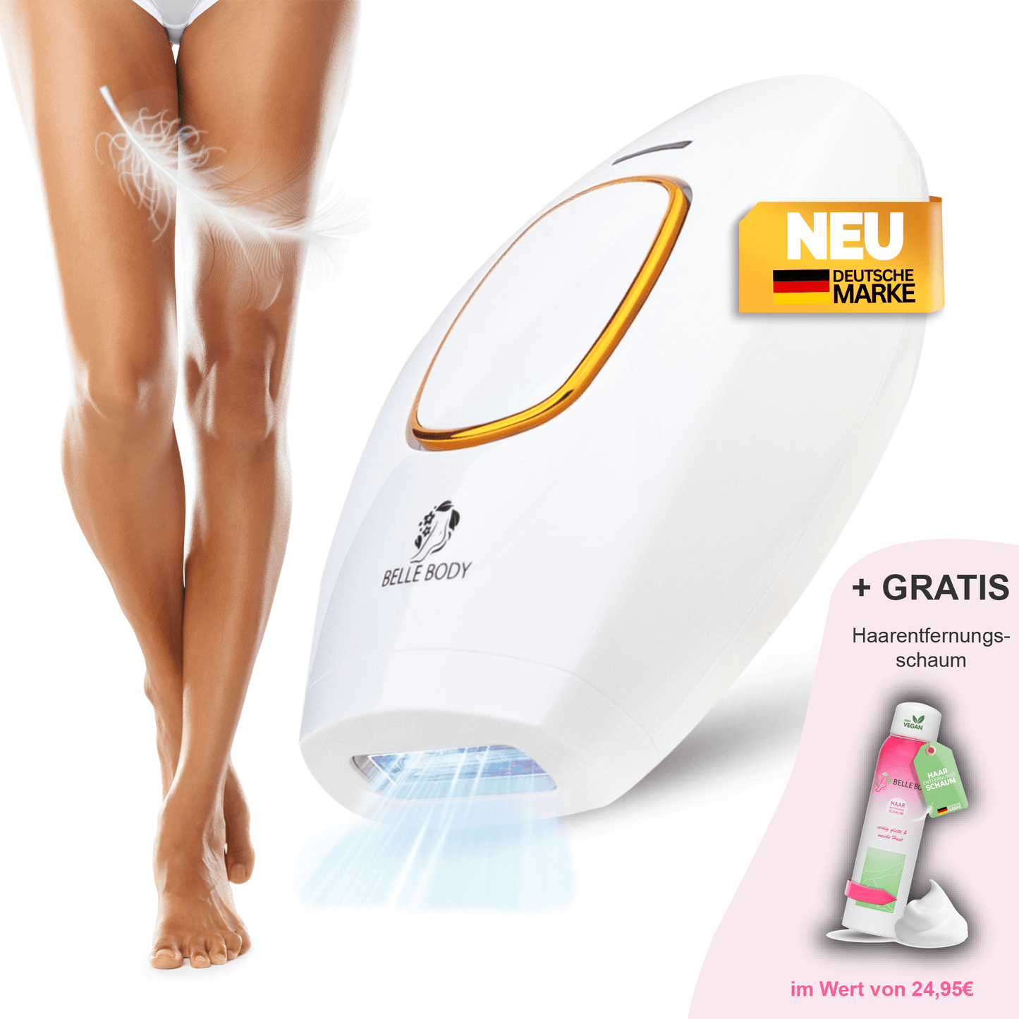 Belle Body IPL Ultra+ & GRATIS Haarentfernungsschaum