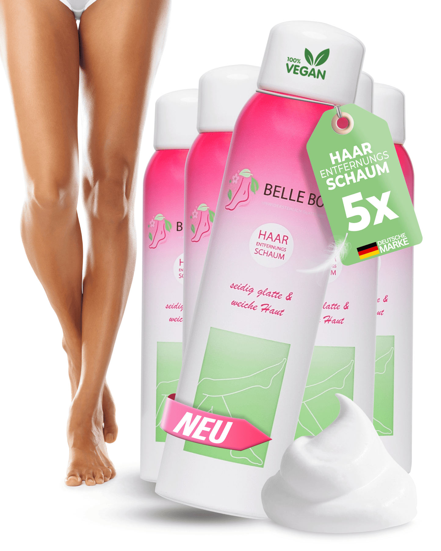 5x Belle Body Haarentfernung